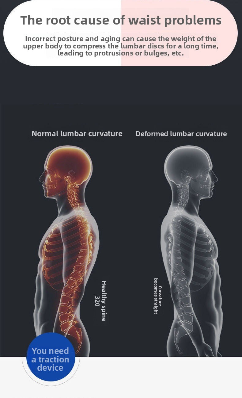 Ergonomic Magnetic Massage Lumbar Cushion