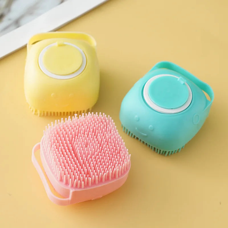 Pet Bath Brush Dog Cat Shower Massage Gloves Soft Silicone Cleaning Grooming Tool Hair Remover Massage Dogs Supplies