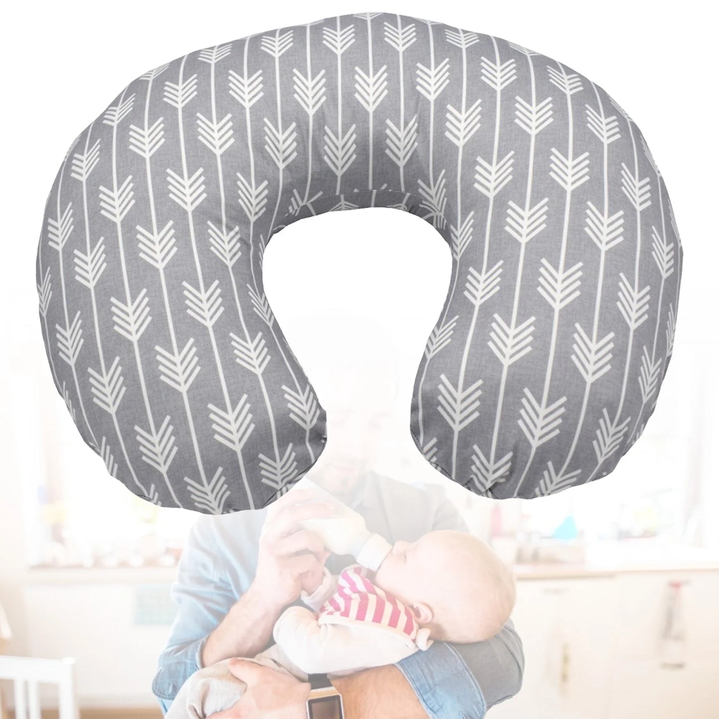 Newborn Baby Nursing Pillows Cover Maternity Baby U-Shaped Breastfeeding Pillow Infant Cuddle Cotton Feeding Waist Cushion Cover