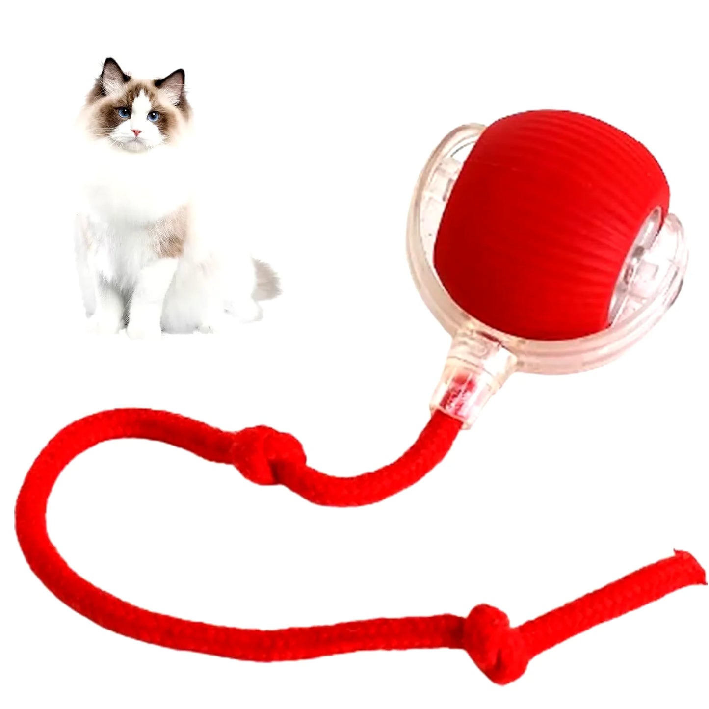 Interactive Rechargeable Cat and Dog Rolling Ball Toy - Smart Pet Entertainment 2024