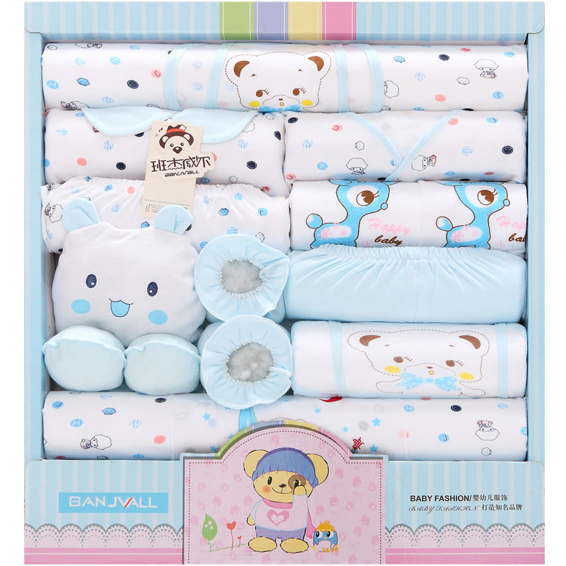 18-Piece Cotton Newborn Gift Box Baby Clothes Set Newborn Baby Underwear Supplies