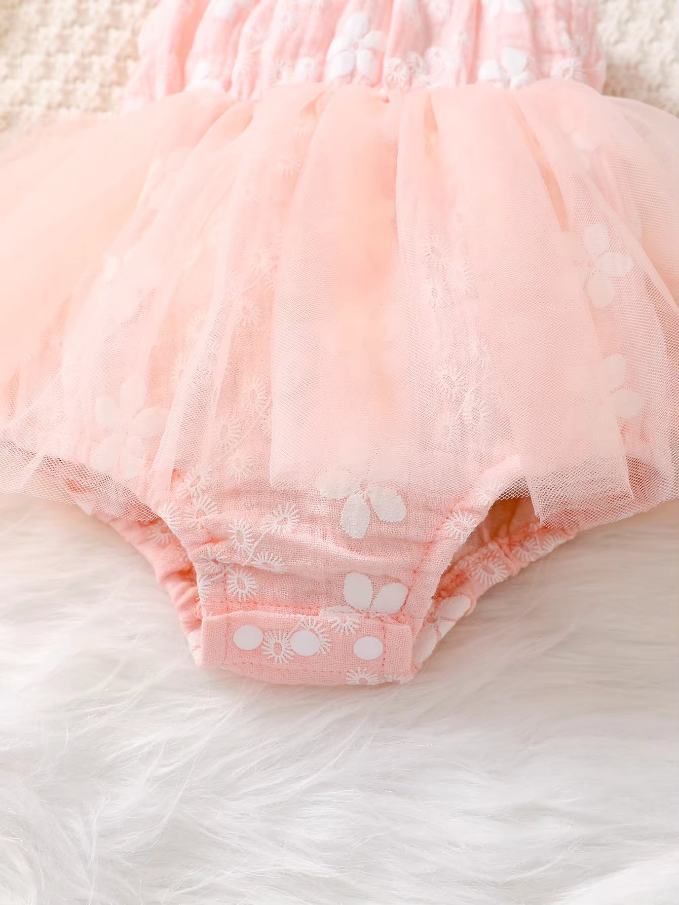 0-18 Months Newborn Baby Girl Fashion Cute Bodysuit Floral Suspender Mesh Skirt Jumpsuit+Headwear Toddler Girl Summer Romper