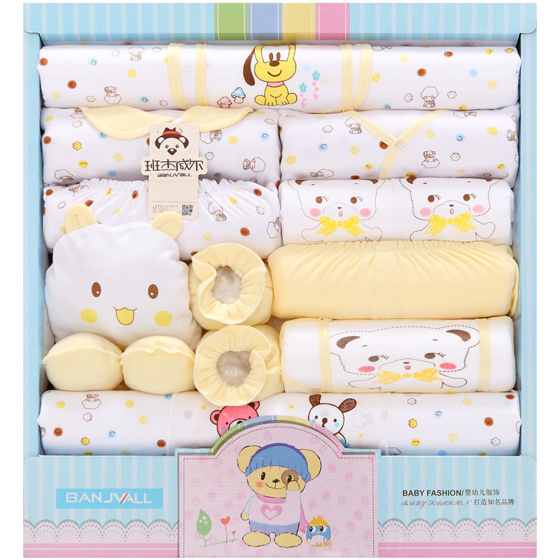 18-Piece Cotton Newborn Gift Box Baby Clothes Set Newborn Baby Underwear Supplies