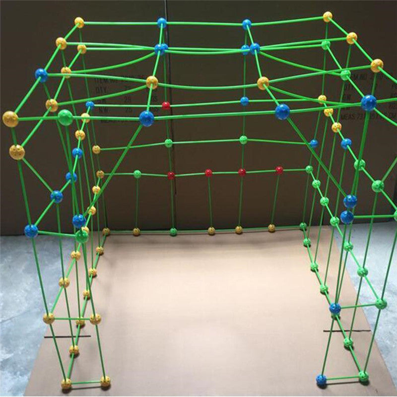 Children'S Building Fortress Building Castle Plastic Insert Assembling Building Block Educational Toy
