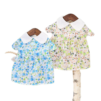 Floral Pet Dress for Small Dogs and Cats