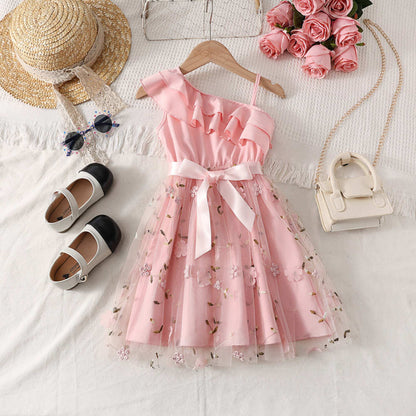 Girl's one strap dress