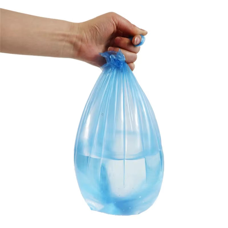 5 Rolls Disposable Small Trash Bags Portable Pe Rubbish Bags Wastebasket Bags Small Garbage Bags Office Kitchen Waste