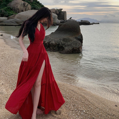 Classy Backless Maxi Dress