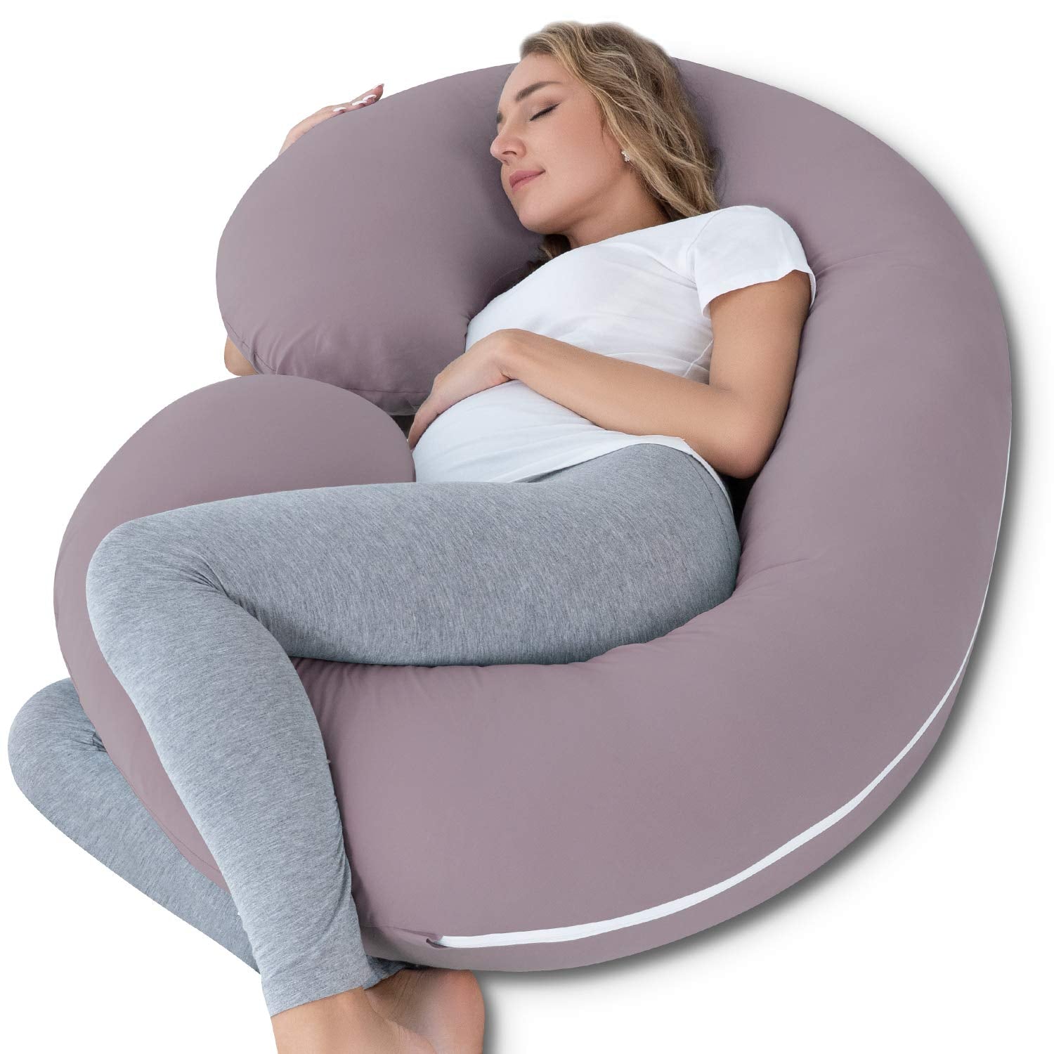 Cooling Pregnancy Pillow, Maternity Pillow for Pregnant Women(Cooling Blue)