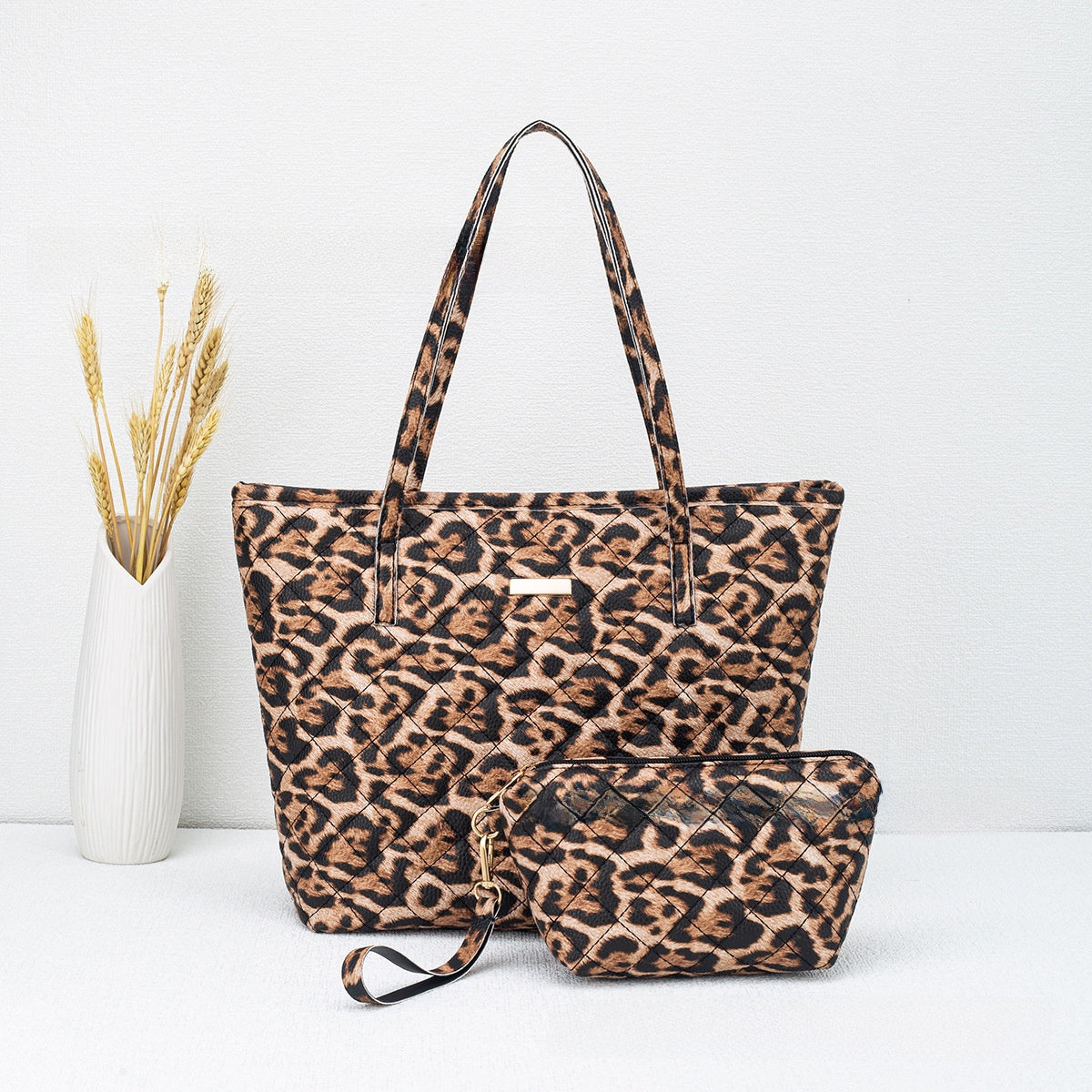 Women Embroidery Shoulder Tote Bag Set