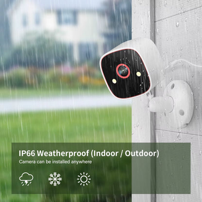Outdoor/Indoor Security Cameras 2K HD Wireless Wifi Color Night Vision IP66 Waterproof Pet Dog Cat Baby Monitor Camera