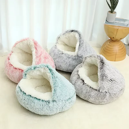 Cozy Plush Pet Bed for Cats & Small Dogs