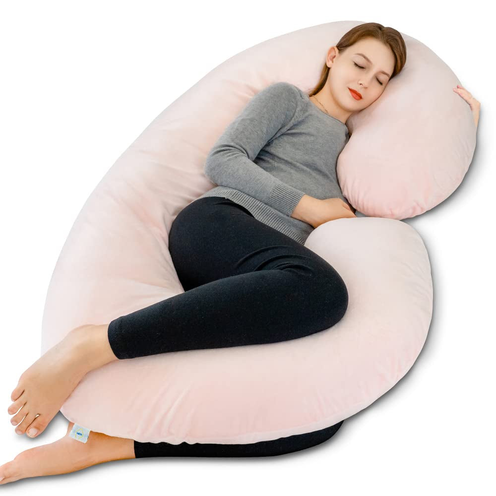 Cooling Pregnancy Pillow, Maternity Pillow for Pregnant Women(Cooling Blue)