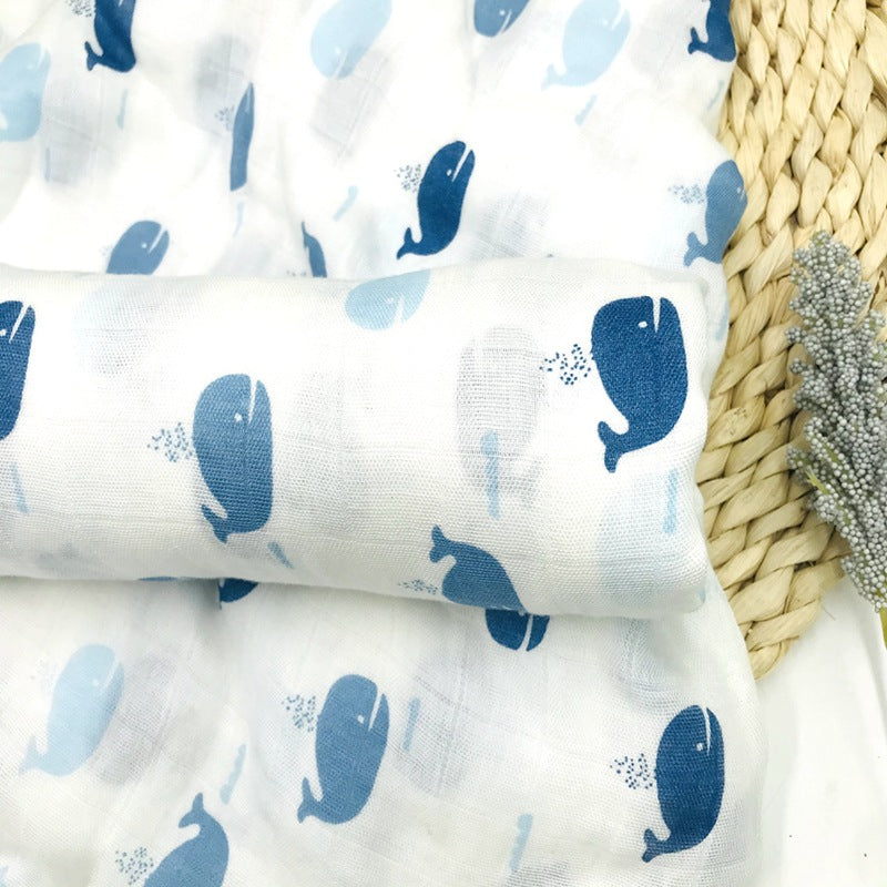 Baby Bamboo Fiber Swaddle Blanket .