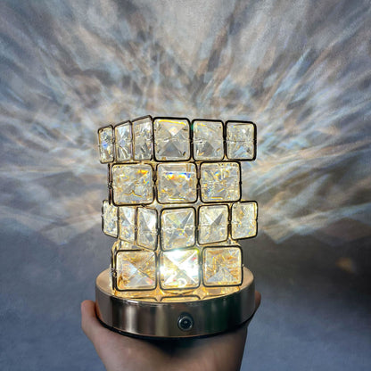 Rose Crystal USB Table Lamp