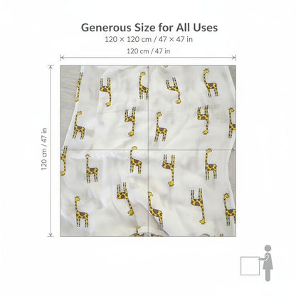 Baby Bamboo Fiber Swaddle Blanket .