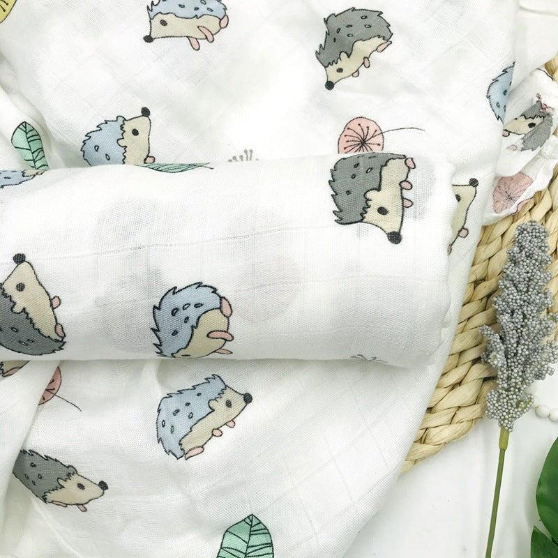 Baby Bamboo Fiber Swaddle Blanket .