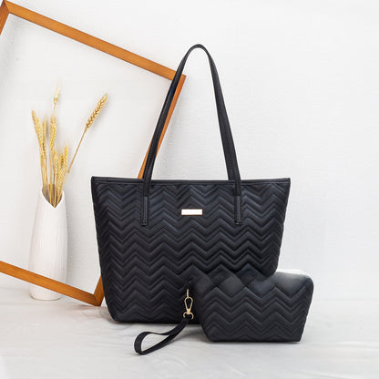 Women Embroidery Shoulder Tote Bag Set