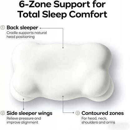 Ergonomic Memory Foam Butterfly Pillow