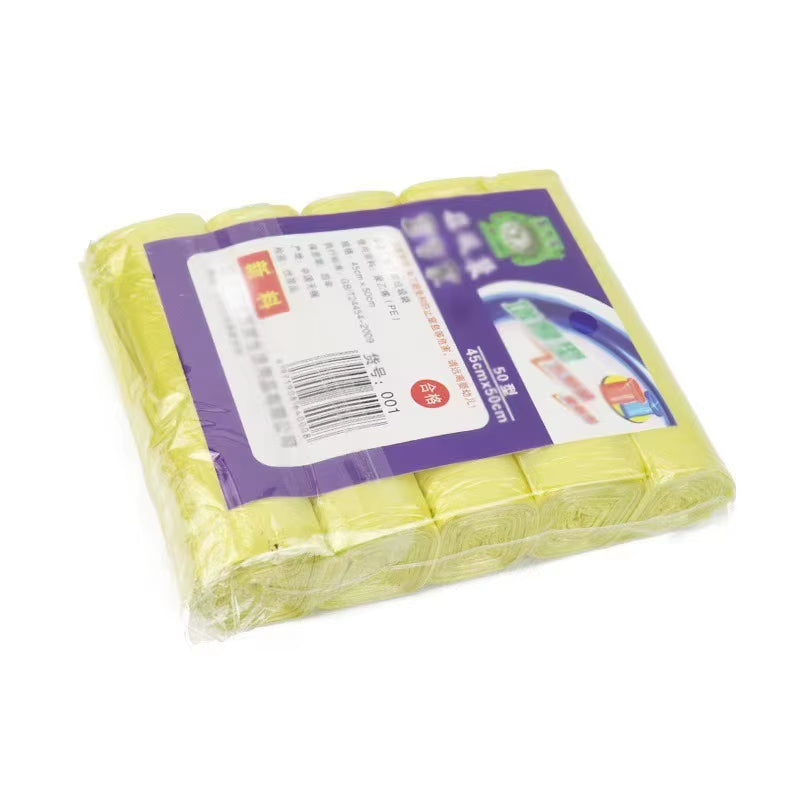 5 Rolls Disposable Small Trash Bags Portable Pe Rubbish Bags Wastebasket Bags Small Garbage Bags Office Kitchen Waste