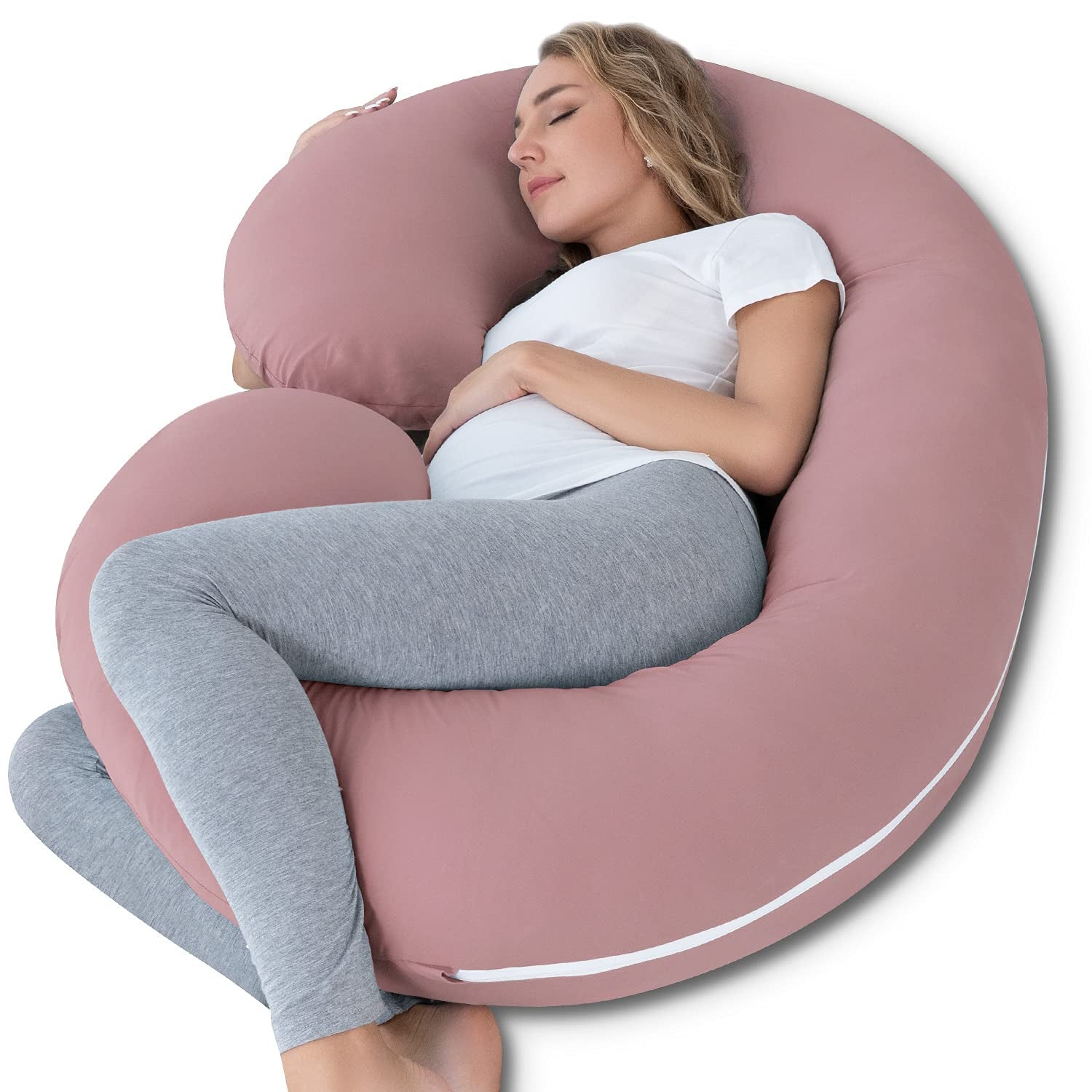 Cooling Pregnancy Pillow, Maternity Pillow for Pregnant Women(Cooling Blue)