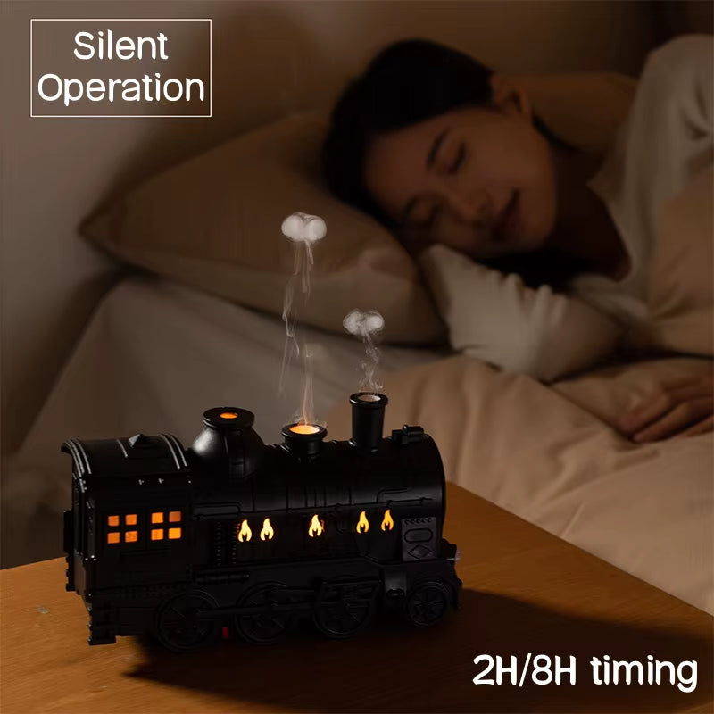 Train Air Humidifier Ultrasonic Aromatherapy Diffusers Mist Maker Fragrance Essential Oil Aroma Difusor Remote Control 300Ml