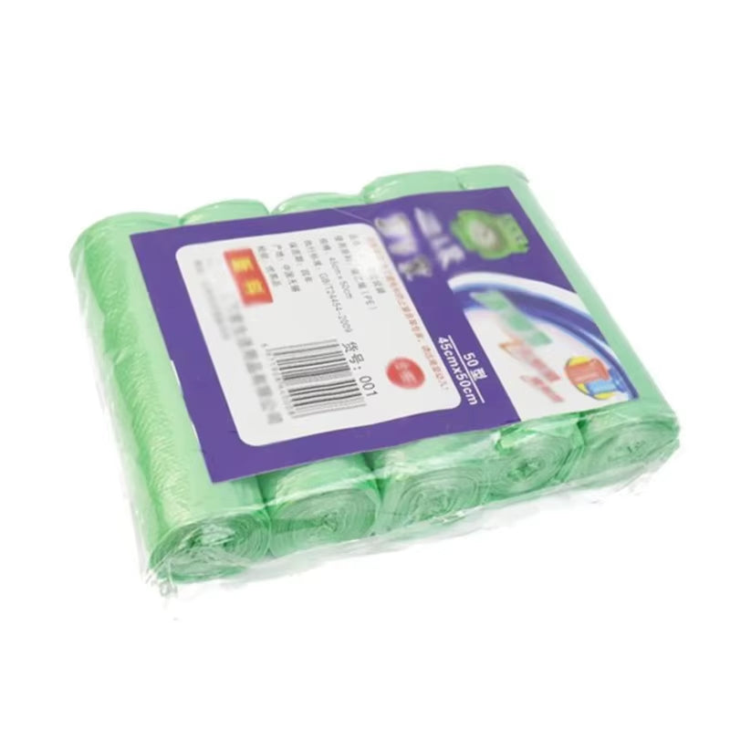 5 Rolls Disposable Small Trash Bags Portable Pe Rubbish Bags Wastebasket Bags Small Garbage Bags Office Kitchen Waste