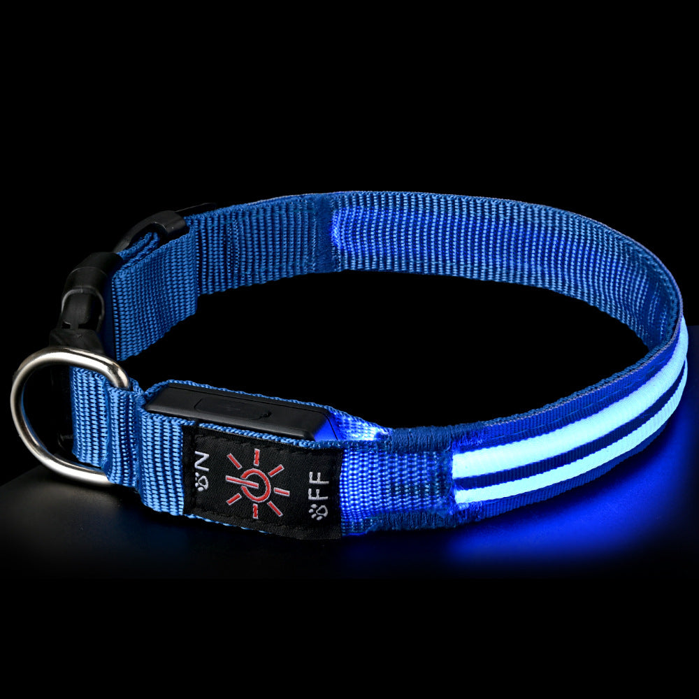 PawLuxe Illuminated Dog Collar – Rechargeable Waterproof Design