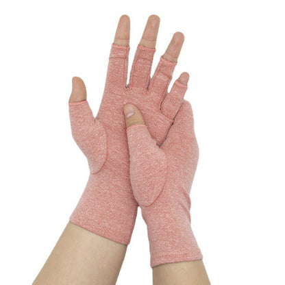 Hemp Gray/Black Half-Finger Compression Gloves – Fitness & Rehab