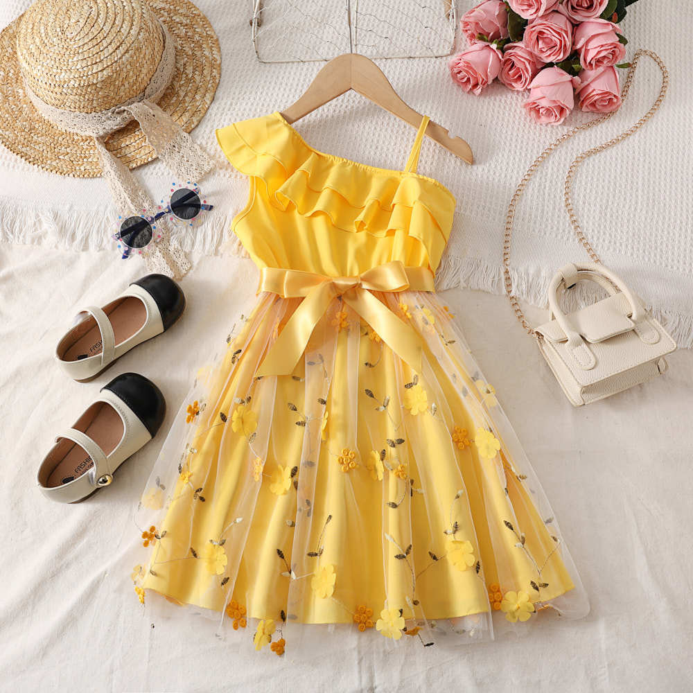 Girl's one strap dress