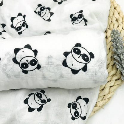 Baby Bamboo Fiber Swaddle Blanket .