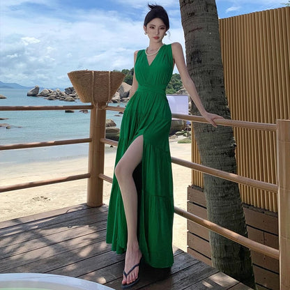 Classy Backless Maxi Dress