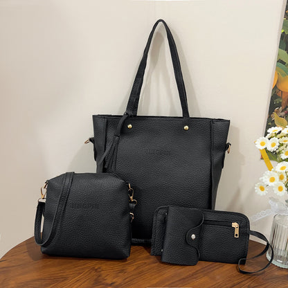 chic 4-piece bucket bag set
