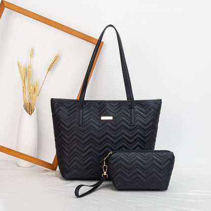 Women Embroidery Shoulder Tote Bag Set