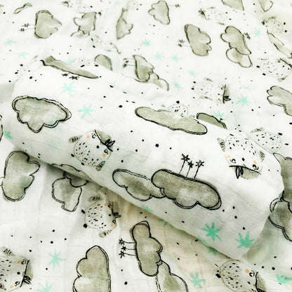 Baby Bamboo Fiber Swaddle Blanket .