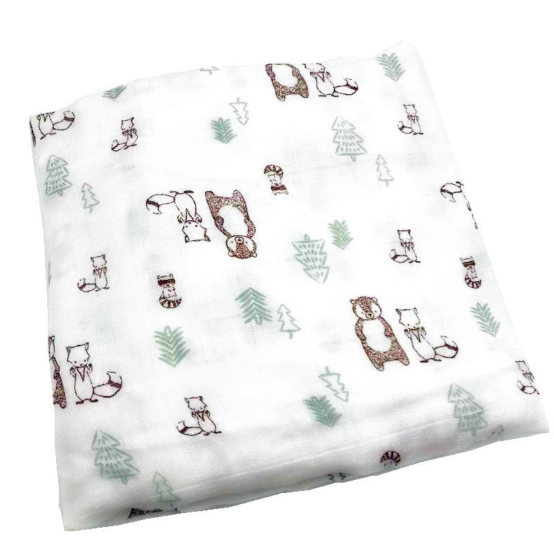 Baby Bamboo Fiber Swaddle Blanket .