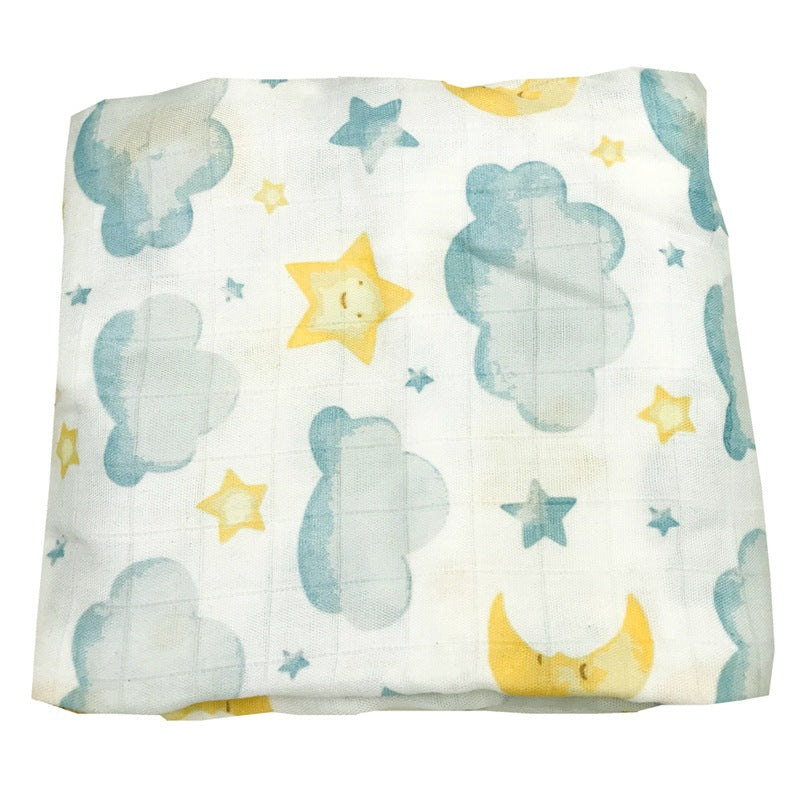 Baby Bamboo Fiber Swaddle Blanket .