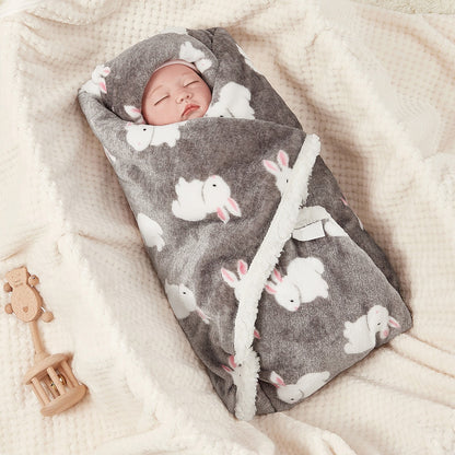 Cartoon Animal Flannel Baby Blanket