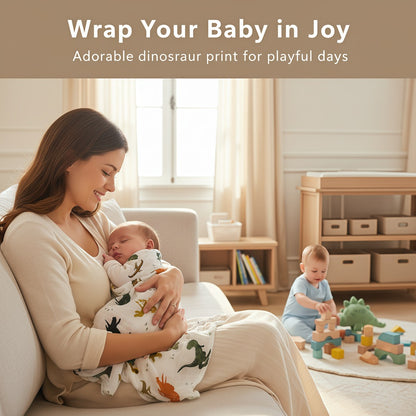 Baby Bamboo Fiber Swaddle Blanket .