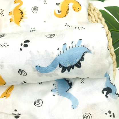 Baby Bamboo Fiber Swaddle Blanket .