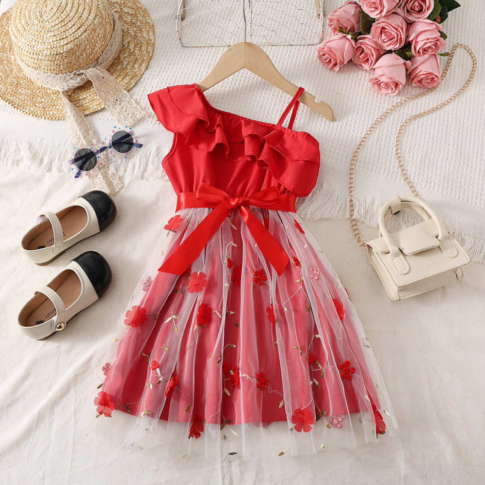 Girl's one strap dress
