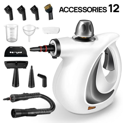 High-Pressure Steam Cleaner – 12-Piece Cleaning Kit