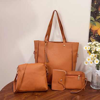 chic 4-piece bucket bag set