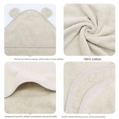 Cotton  Hooded Baby Bath Towel .