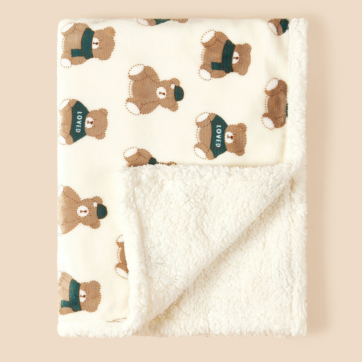 Cartoon Animal Flannel Baby Blanket