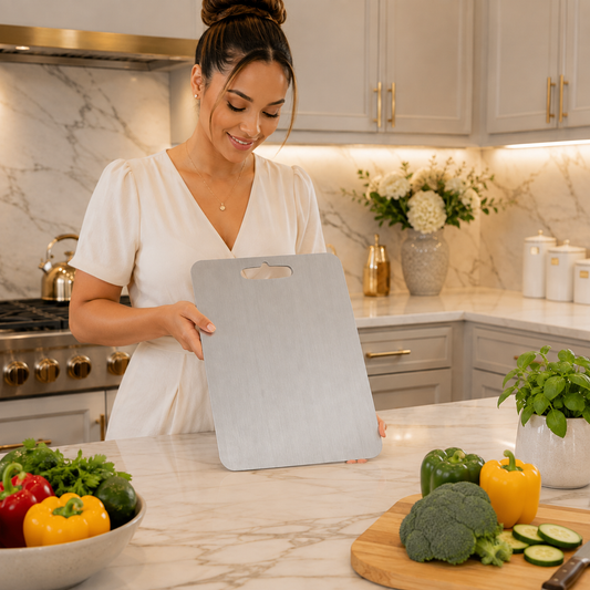 Double-Sided Titanium Kitchen Cutting Board