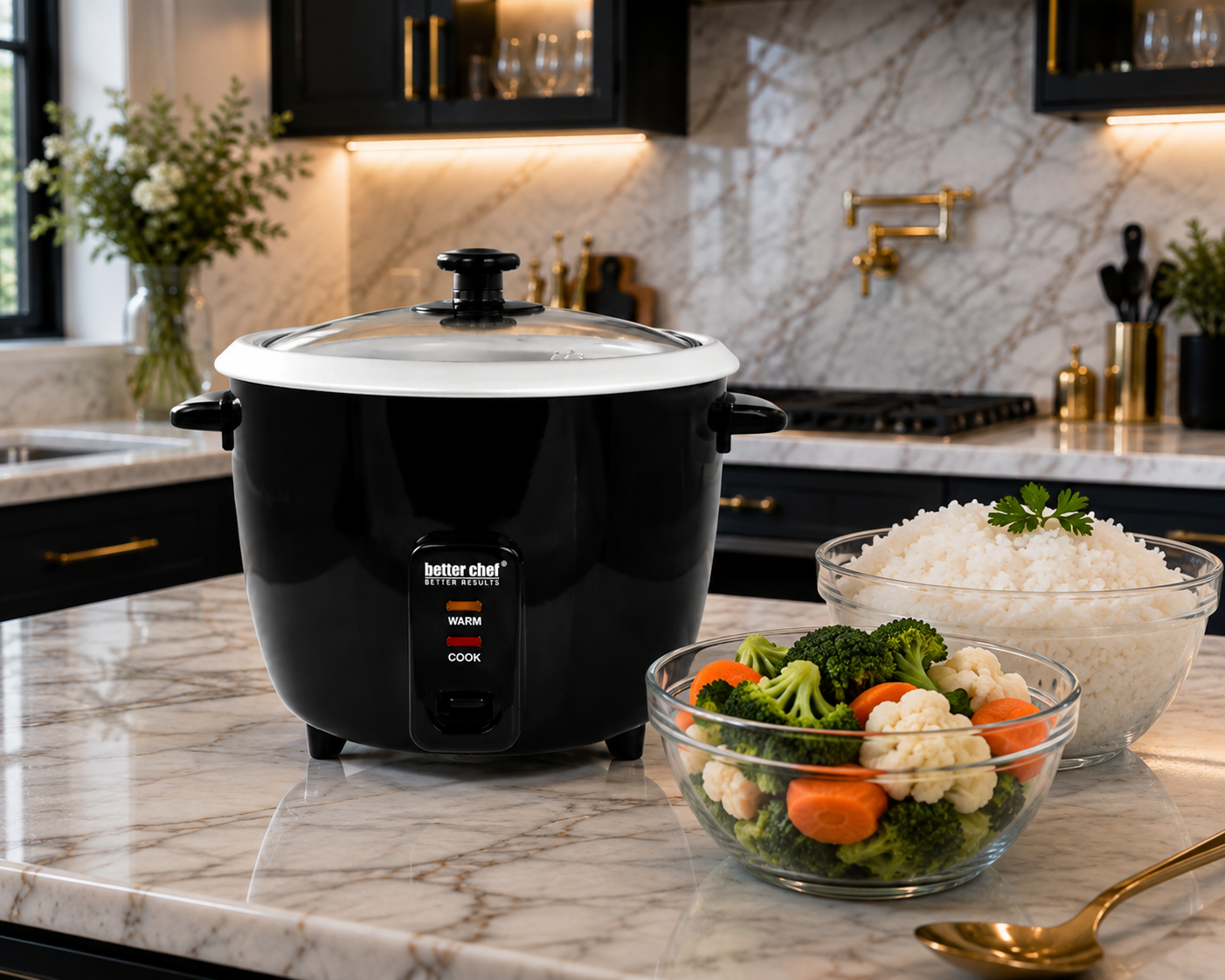 Better Chef Elite Rice Cooker! with Measuring Cup and Paddle