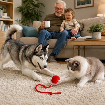 Rechargeable Cat and Dog Rolling Ball Toy