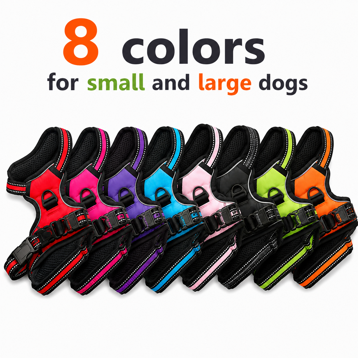 Adjustable Nylon Dog Safety Vest Harness