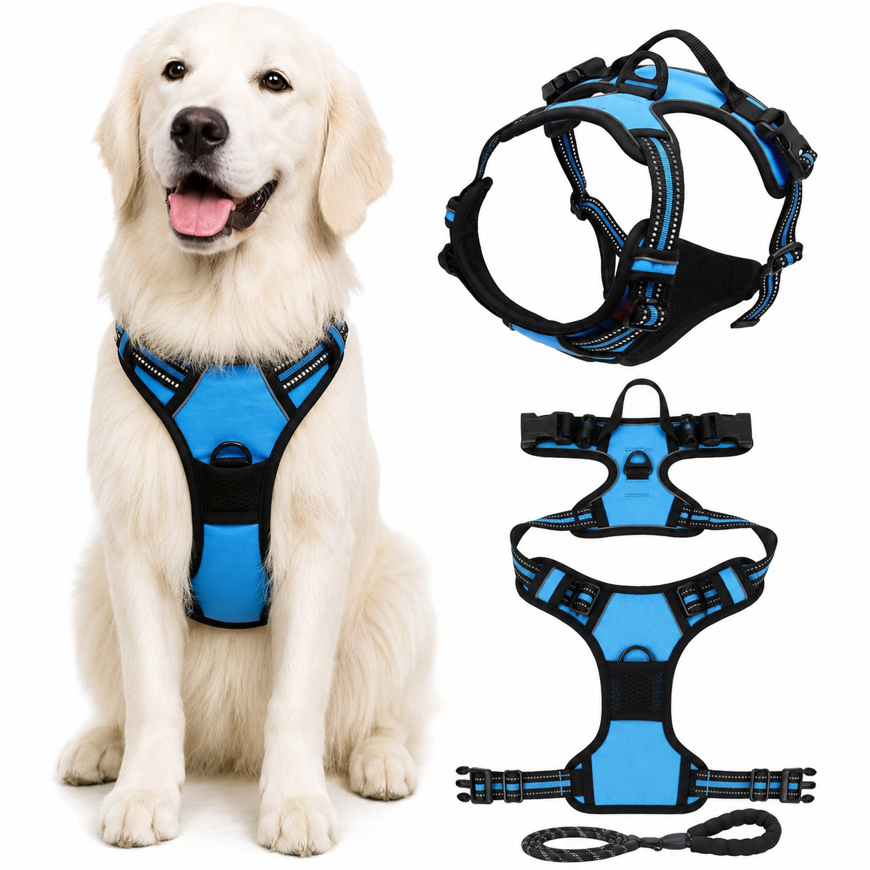 Adjustable Nylon Dog Safety Vest Harness